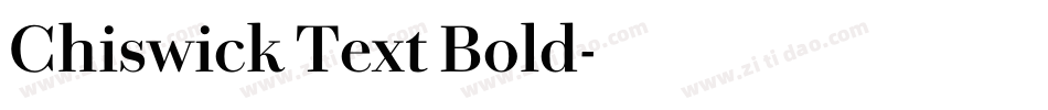Chiswick Text Bold字体转换